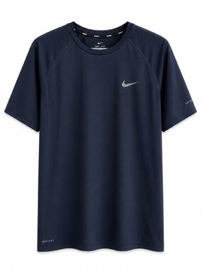 Nike Dark Blue Dri-FIT UPF 40+ Tee – Size Large GUC